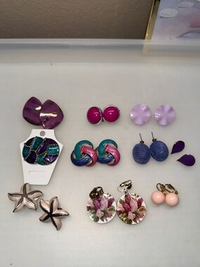 Vintage earrings lot bundle